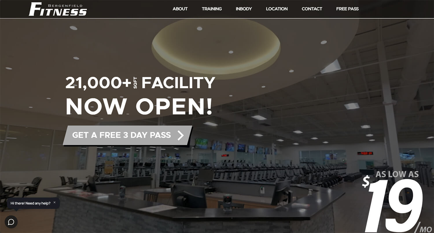 Custom Website Design for Gyms