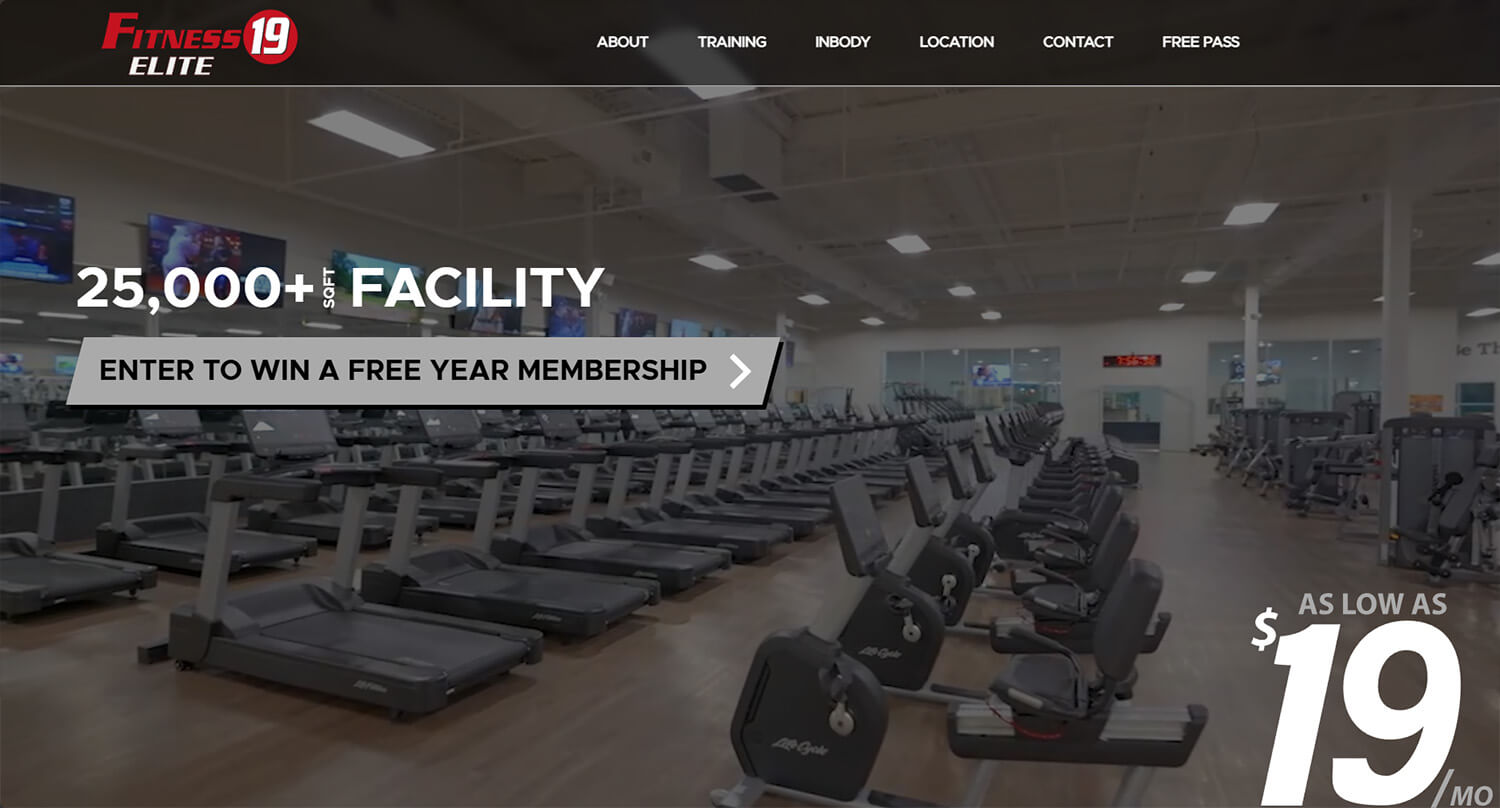 Custom Website Design for Gyms