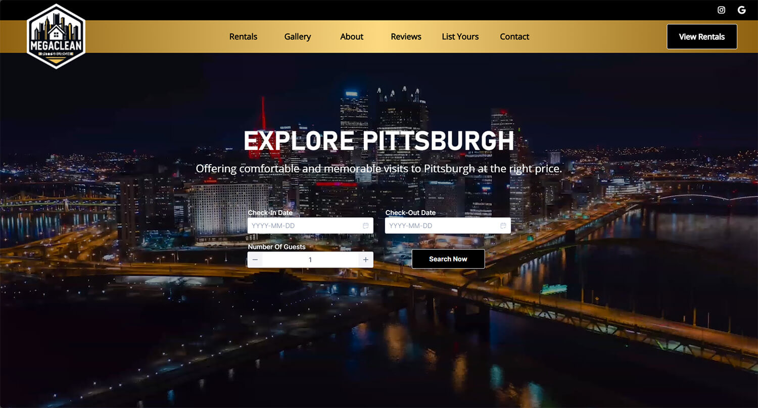 Custom Website Design for Rental Properties