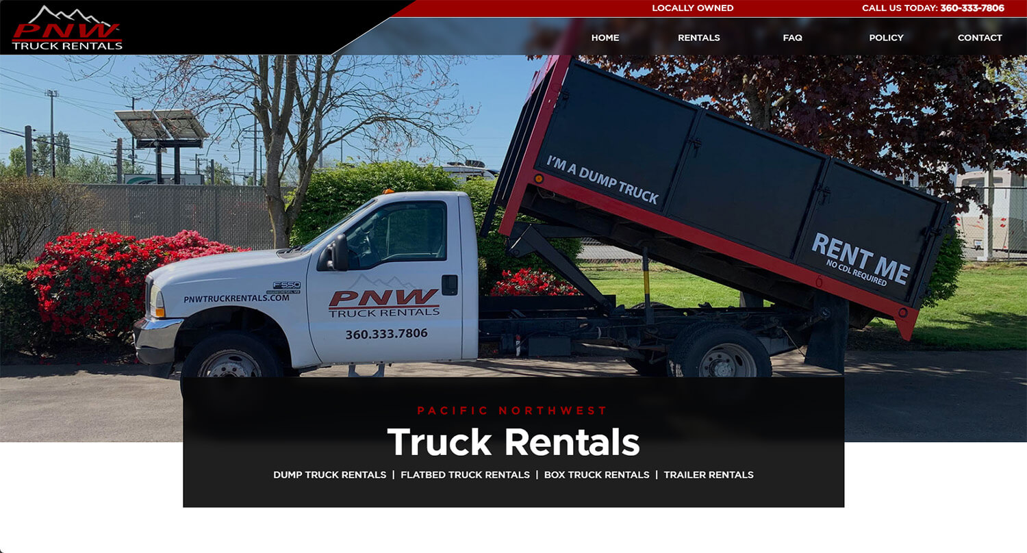 Custom Website Design for Rental Business
