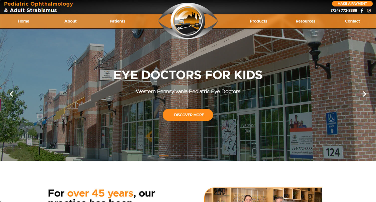 Custom Website Design for Eye Doctors
